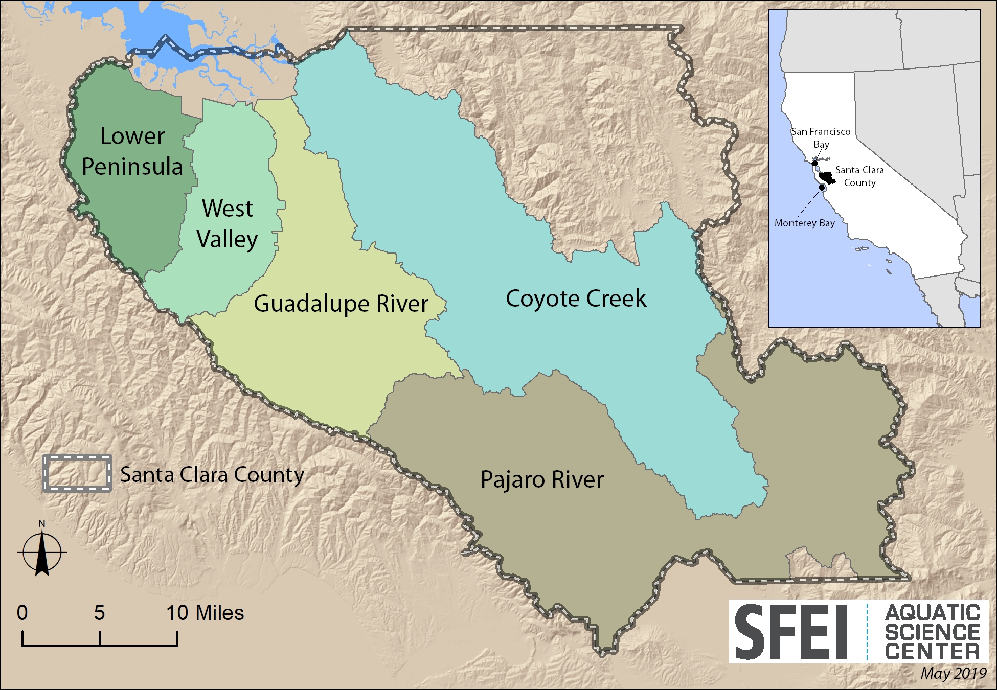 Santa Clara Valley Water District Priority D5 Project's Watershed Condition  Assessments (2010 to present)