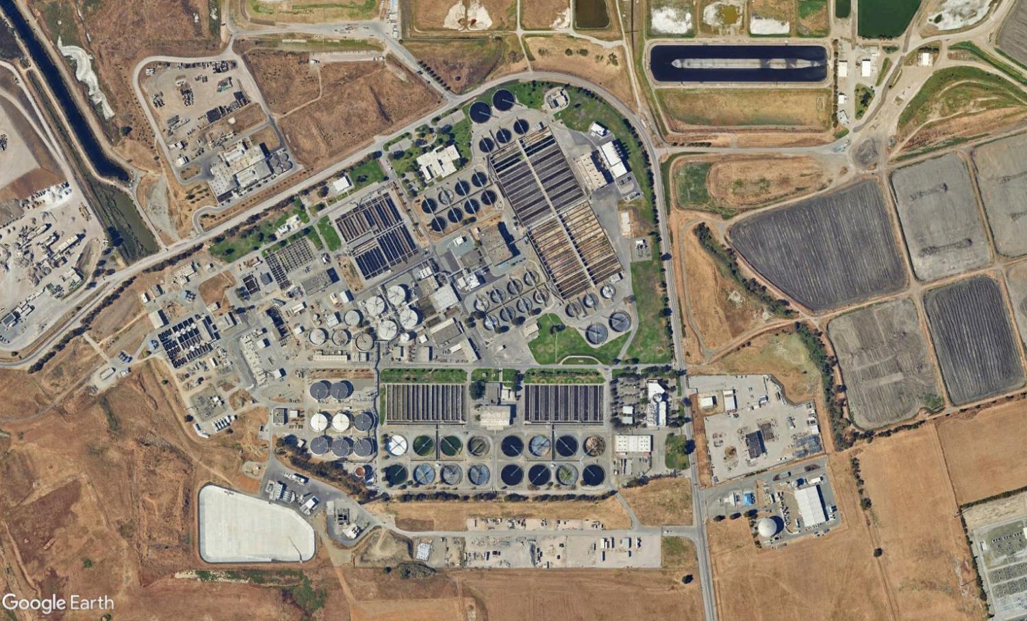 overhead view from satellite