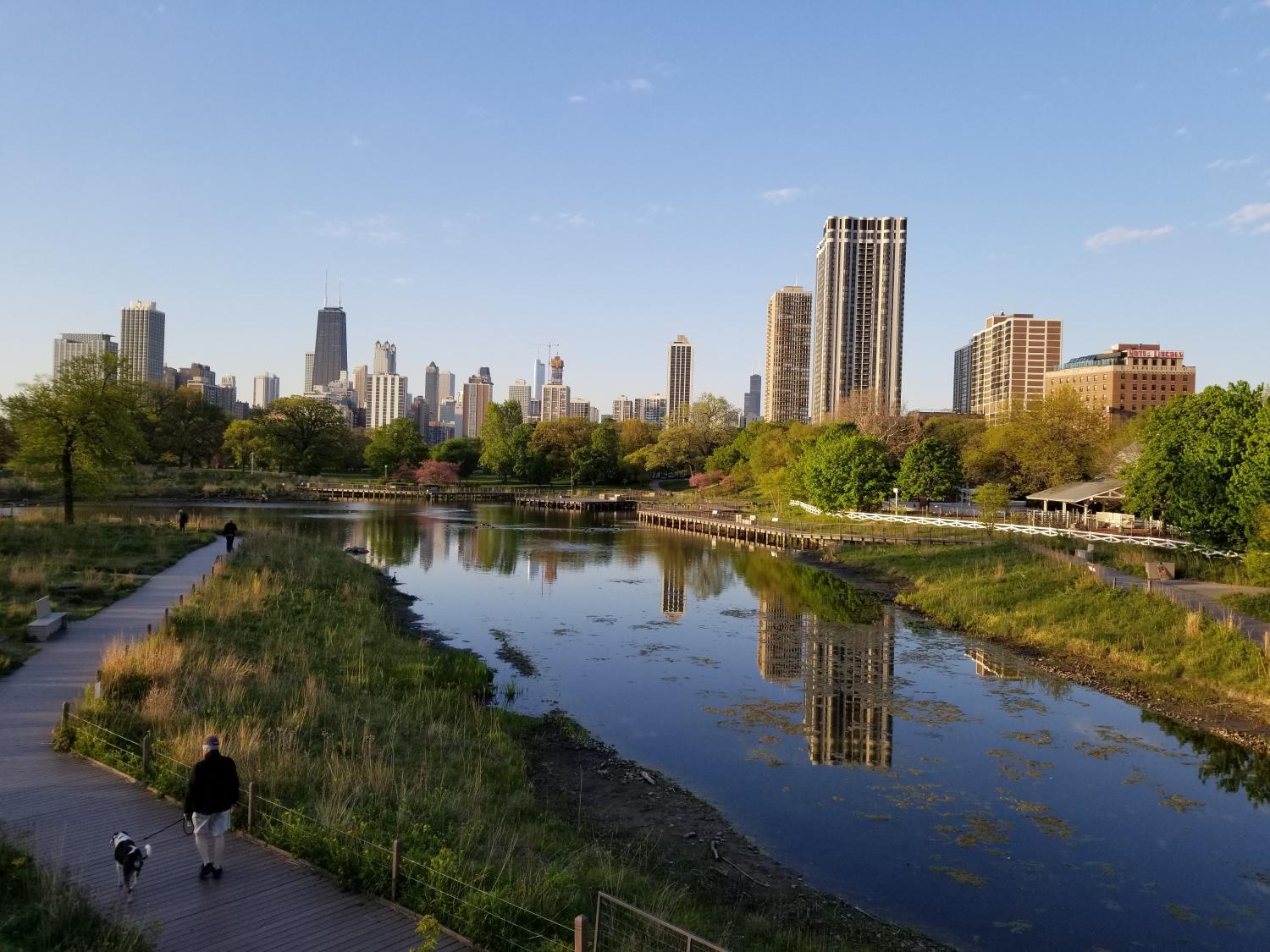 Lincoln Park South Pond in Chicago