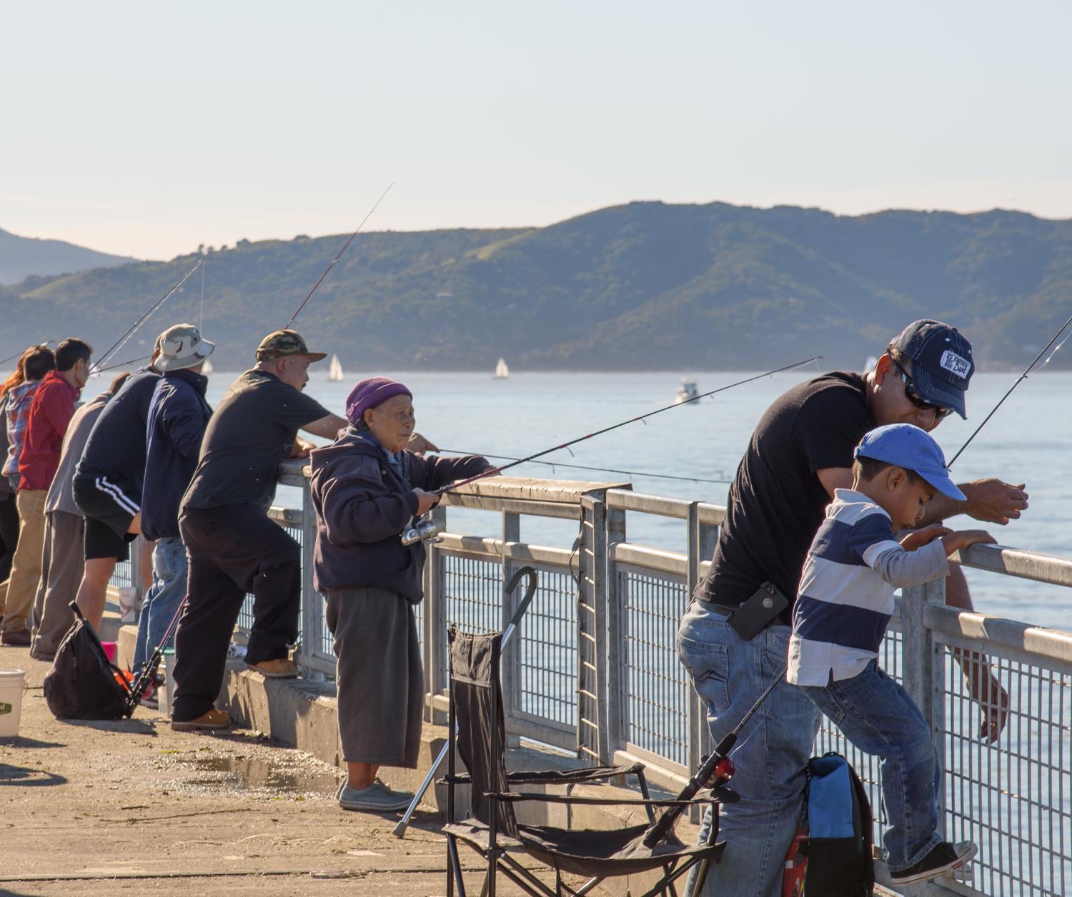 Fishing pier at Point Richmond. Photograph by Shira Bezalel.