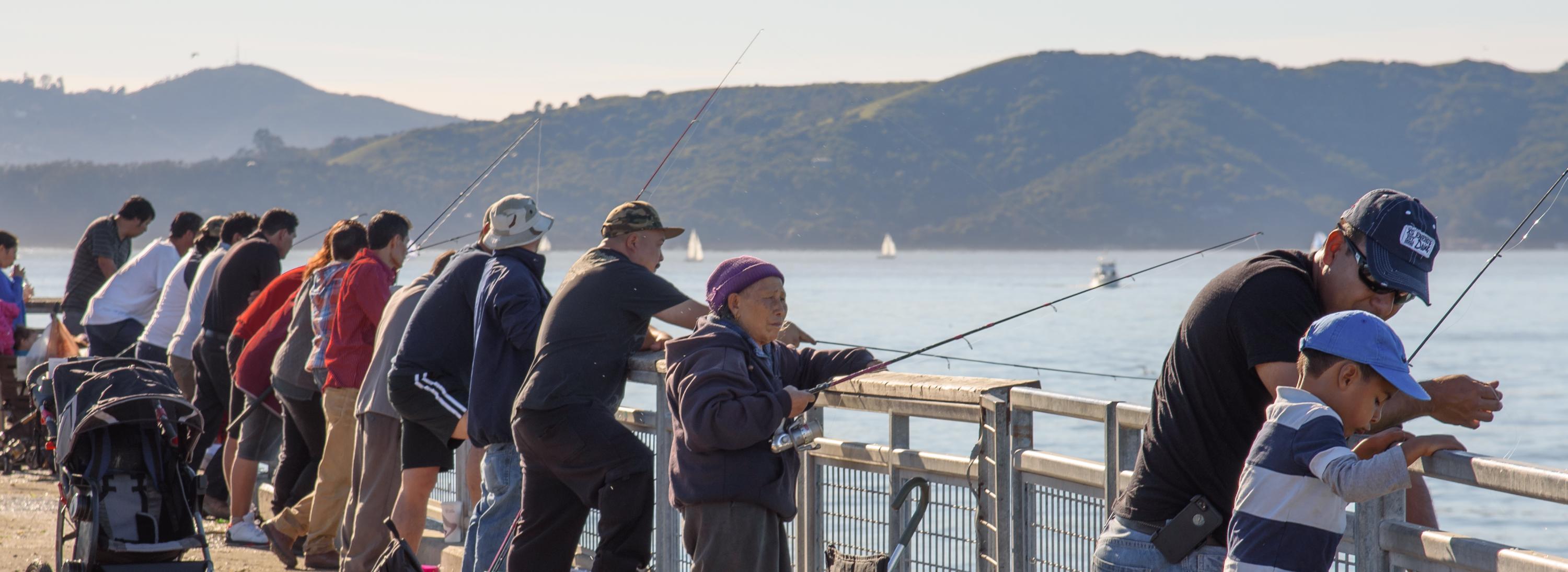 Fishing pier at Point Richmond. Photograph by Shira Bezalel.