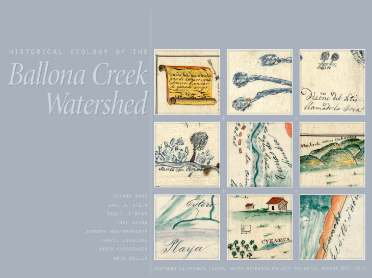 cover of Historical Ecology of the Ballona Creek Watershed report