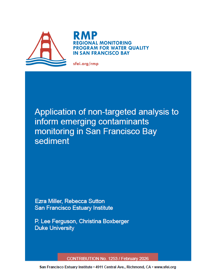 Application of non-targeted analysis to inform emerging contaminants monitoring in San Francisco Bay sediment report cover