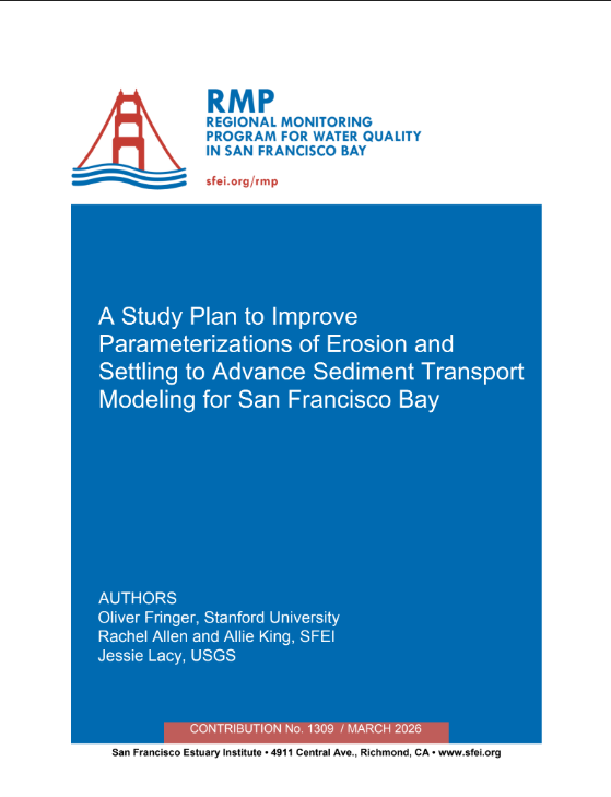 A Study Plan to Improve Parameterizations of Erosion and Settling to Advance Sediment Transport Modeling for San Francisco Bay report cover
