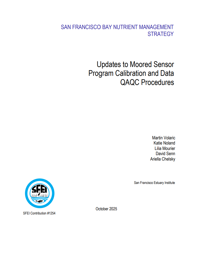 Updates to MSP Calibration and QAQC Report Cover