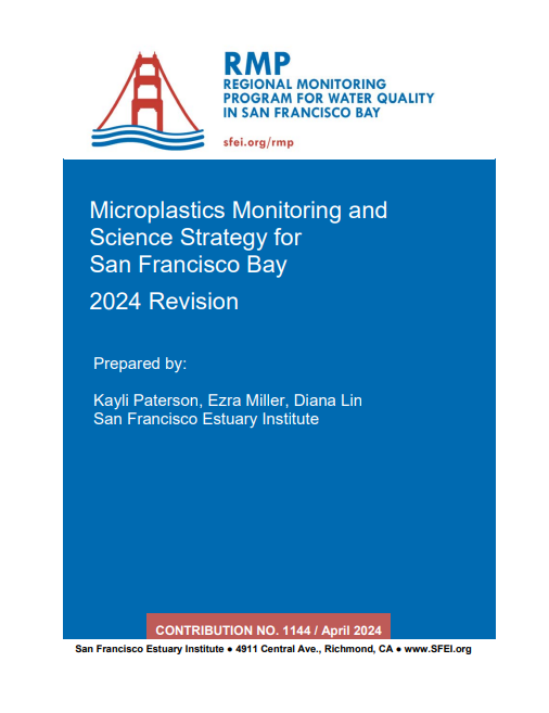 Microplastics Monitoring and Science Strategy for San Francisco Bay report cover