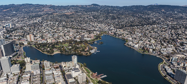 Lake Merritt from above