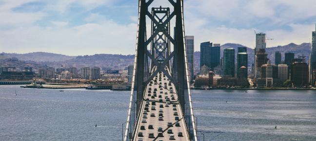 Traffic on a bridge