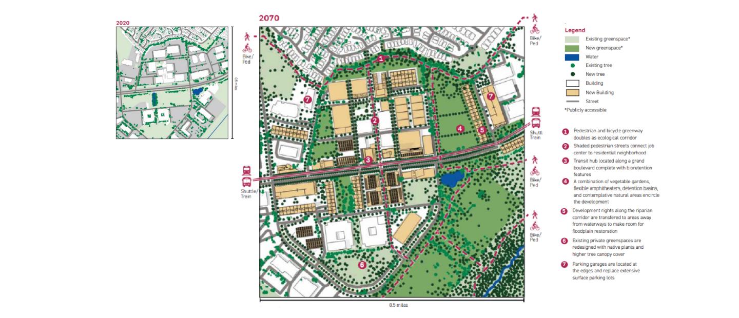 Map showing urban biodiversity guidance