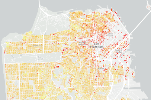 Bay Area Dasymetric Population Estimate Screenshot