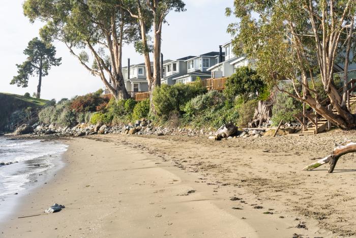 San Quentin Beach in Marin County