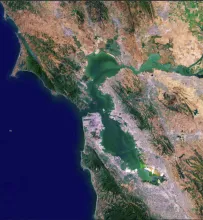 Satellite image of Bay Area