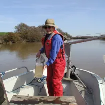 Dave Shoellhamer on boat