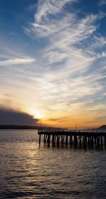 A pier in water