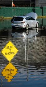 Flooding on a road