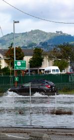 Flooding on a road