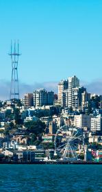 View of a downtown shoreline