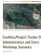 The report cover contains an aerial image provided by the San Francisco Bay Conservation & Development Commission (BCDC).