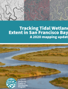 Collage of aerial images and photos of tidal marshes.