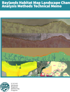 BHM Landscape Change Analysis Technical Memo report cover with map graphic