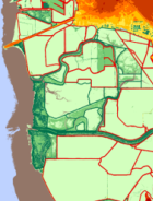 Map images and title text.