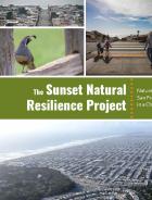 Report cover showing the title and a mosaic of images of Western San Francisco, including a sweeping aerial view looking down Sunset Boulevard and Ocean Beach