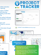 Project Tracker logo and screenshots