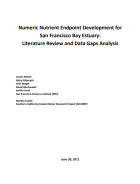 Numeric Nutrient Endpoint 2011 Report Cover