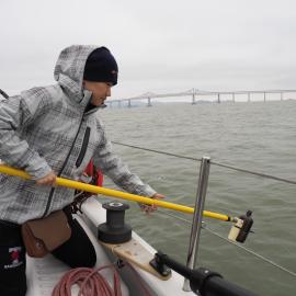 Water sampling in the Bay