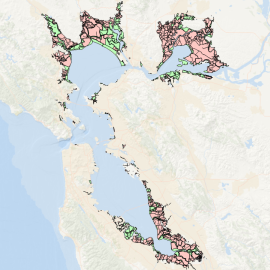 Analysis units -  diked bayland and marsh units