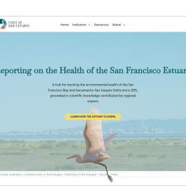 Homepage of the State of Our Estuary website, developed by the San Francisco Estuary Institute